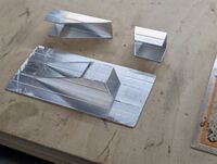 Bild 27 - Greifer, Halter vorne, Schrägblech gesägt