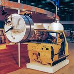 46. Internationale Automobil-Ausstellung, Frankfurt am Main, 11. bis 21. September 1975. Mercedes-Benz Präsentation der Airbag-Forschung. Das Projekt wird unter dem Namen „Luftsack für Fahrer und Beifahrer als mögliche Ergänzung zum Sicherheitsgurt“ vorgestellt.46. International Motor Show, Frankfurt am Main, 11 to 21 September 1975. Mercedes-Benz displayed its airbag research activities. The project was presented as an "air cushion for the driver and front-seat passenger as a possible supplementary system to the seat belt".