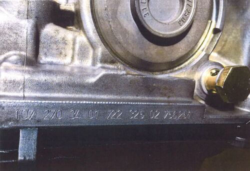 Kennzeichnung MB-Automatikgetriebe