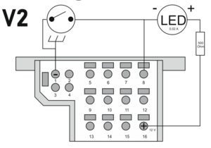 Buchse X11 Ausblinken Variante 2