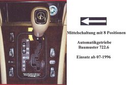 Automatikgetriebe Baumuster 722.6xx