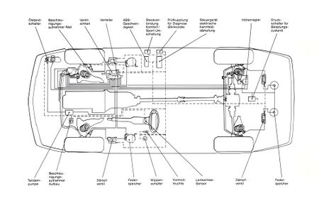 Schema des adaptiven Dämpfungssystems