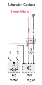 Schaltplan Ansteuerung Gebläseregler