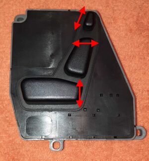 Sitzverstellung, Bedienteil, ausgefallene Funktionen