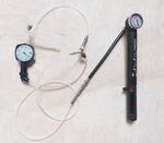 Abb 13 Test mit Manometer