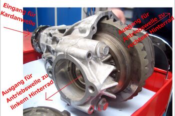 Bild 1 - Geöffnetes Diff-Gehäuse