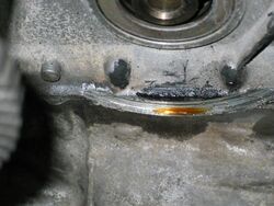 Schleifschaden Motorblock