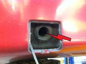 Wagenheberaufnahme intakt