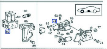 Hydropumpe je nach Fahrgestellnummer verschiedene Einheiten, siehe Nr. 80 und Nr. 41