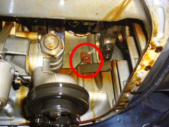 Bild 2 Sicht in Kurbelgehäuse